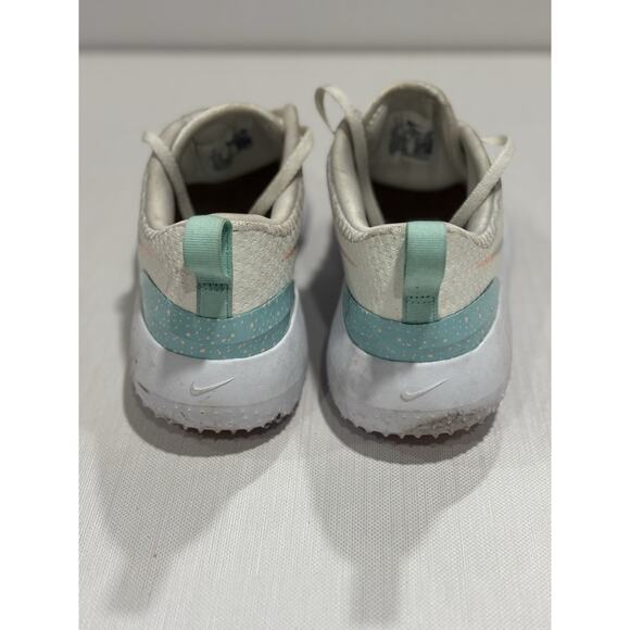 NIKE Golf Ladies Roshe G Spikeless Shoes White Turquoise Peach Size 9 - Picture 4 of 5